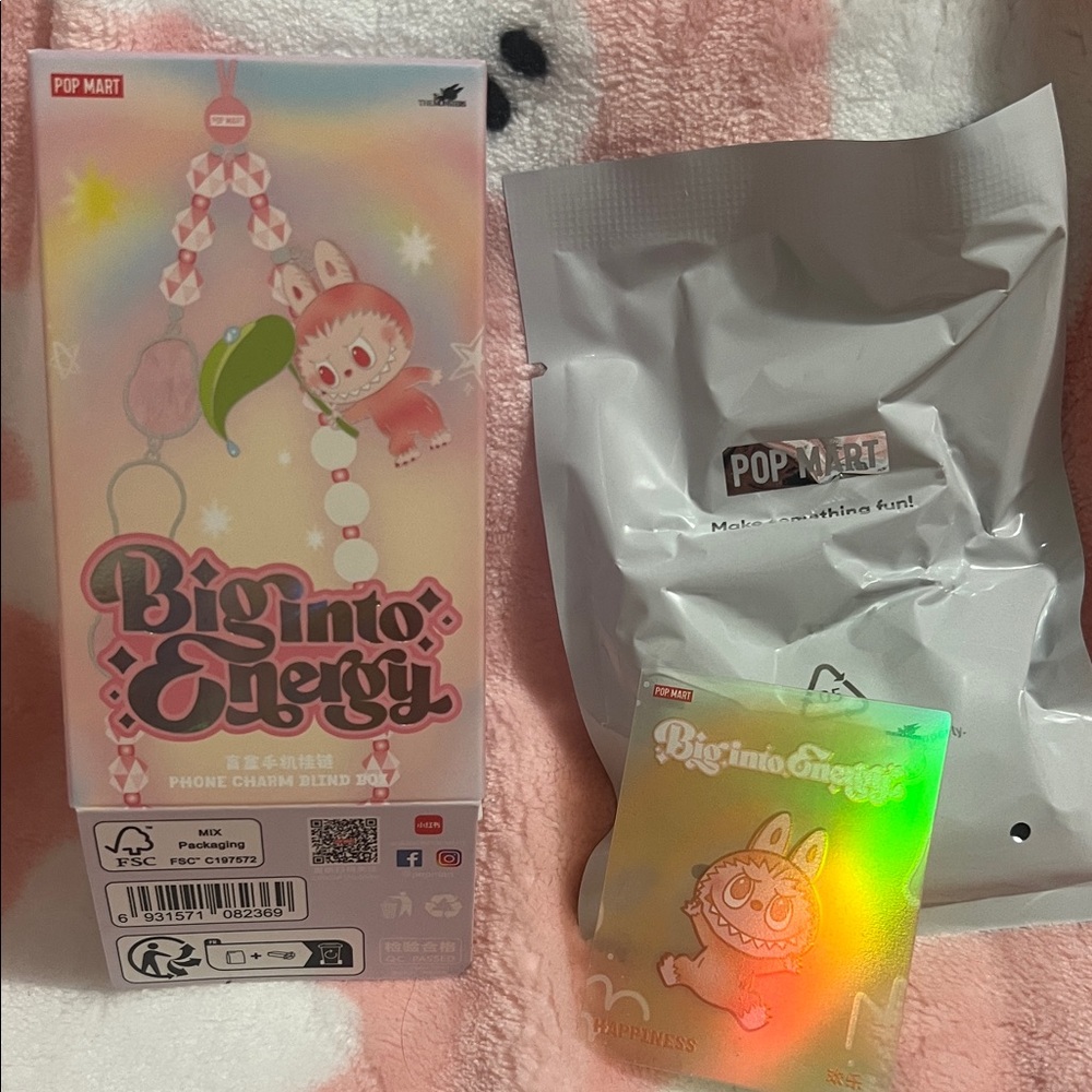 Pop Mart Big into Energy Phone Charm - Happiness